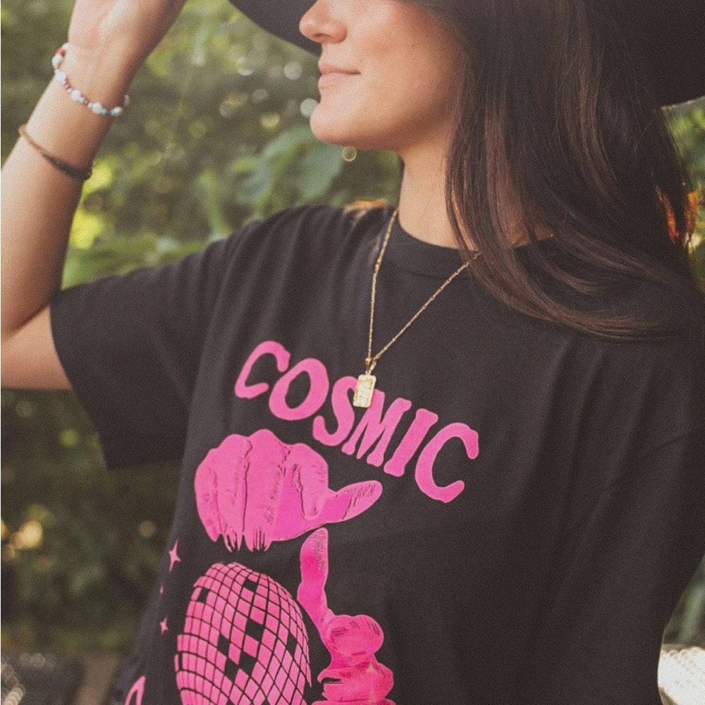 Cosmic Cowboy Graphic T-Shirt - Picture 3 of 7